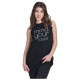 Target Γυναικεία αμάνικη μπλούζα Long Sleeveless Top Single Jersey "Mind"